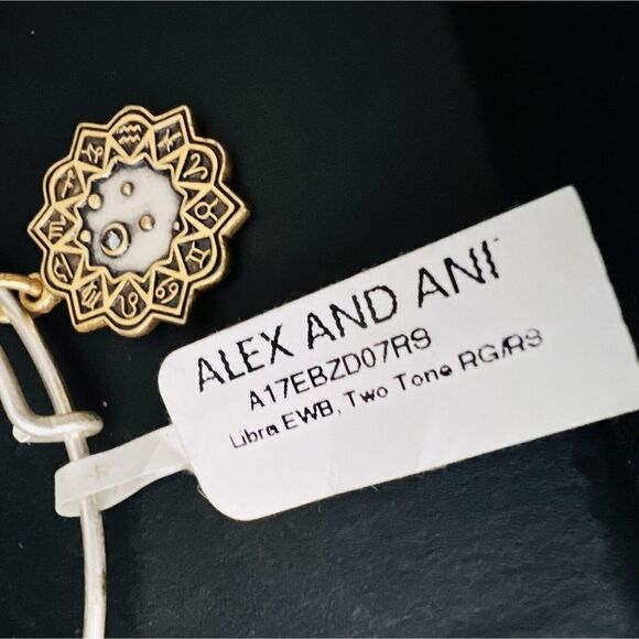 NEW Alex and Ani Libra Zodiac Charm Two Tone Gold Silver Bracelet 2017 - Picture 2 of 5